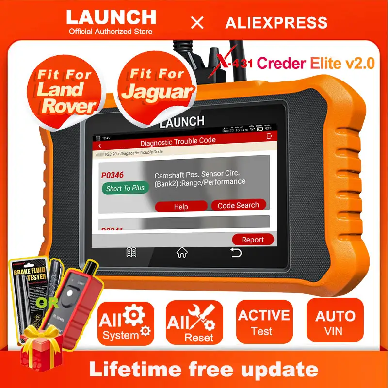 For Land Rover, Jaguar: 2024 X431 Elite V2.0 Bi-Directional Scanner ...