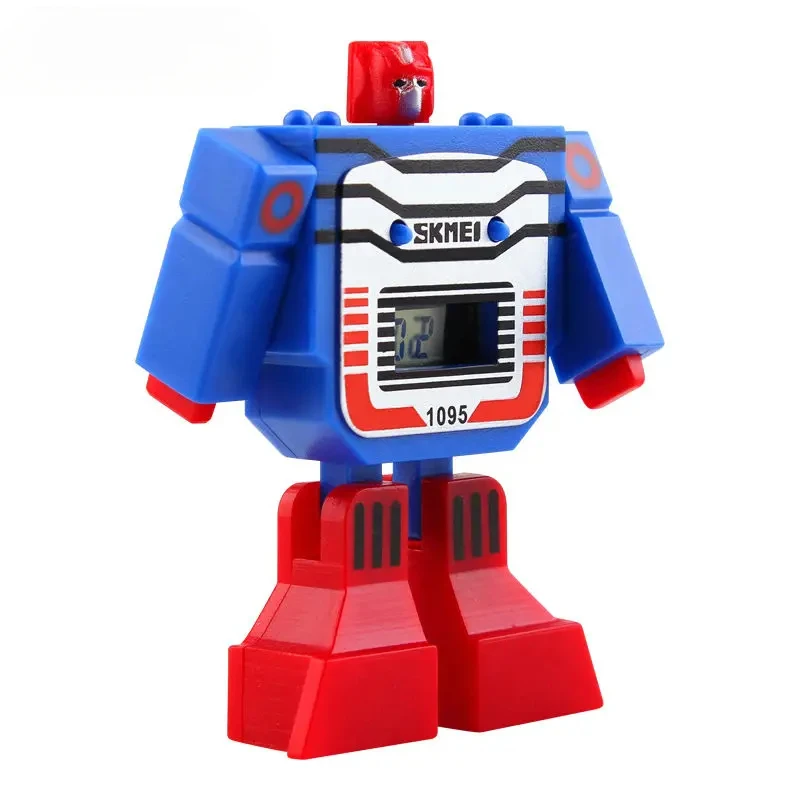 Transformers Orologi per bambini LED Digitali per bambini Orologi sportivi per cartoni animati Robot Trasformazione Giocattoli Film Periferici Regali di compleanno