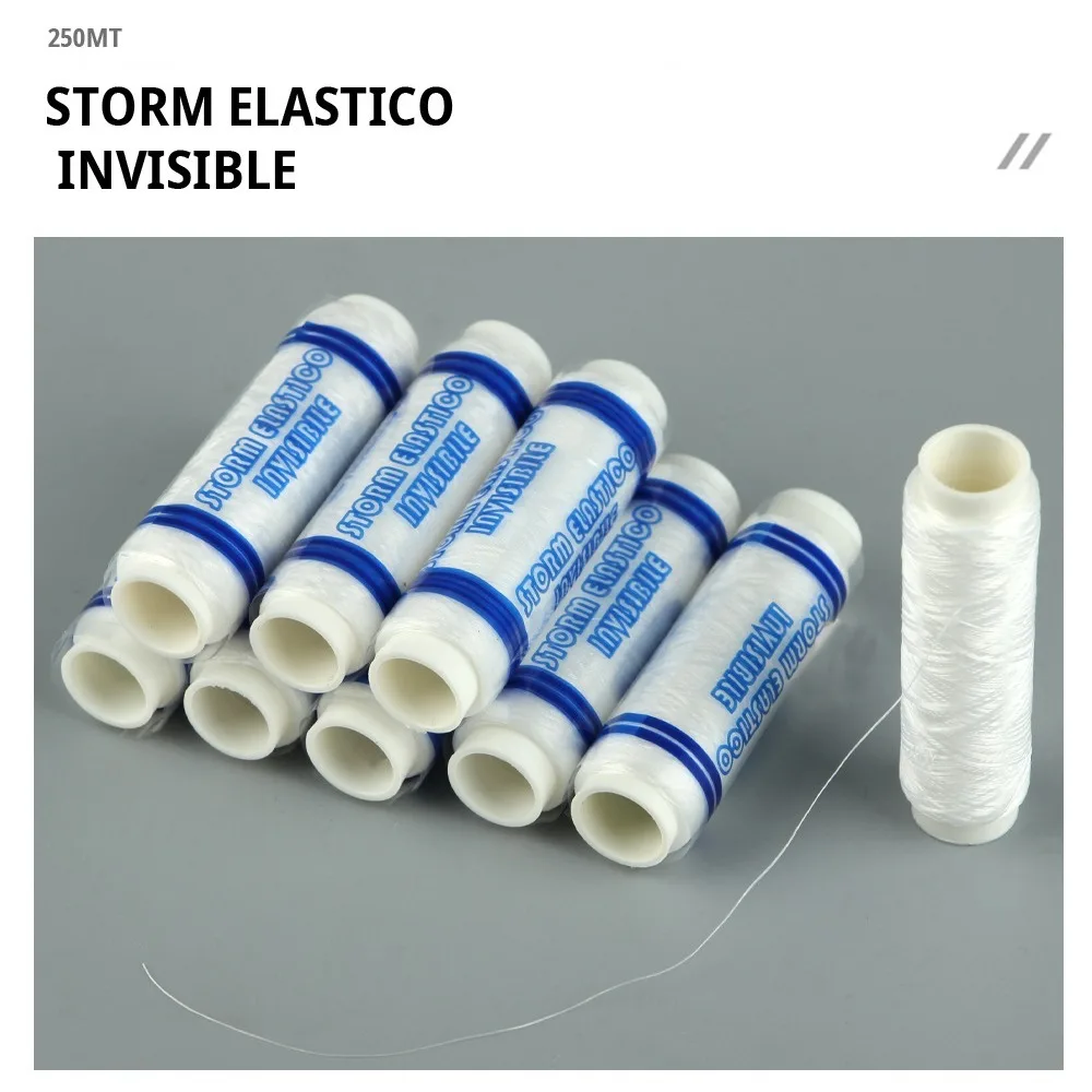 Fishing Tool 250m Fishing Rubber Band Line 0.2mm Elastic Fishing Bait Line Invisible Nylon Bait Thread Sea Fishing