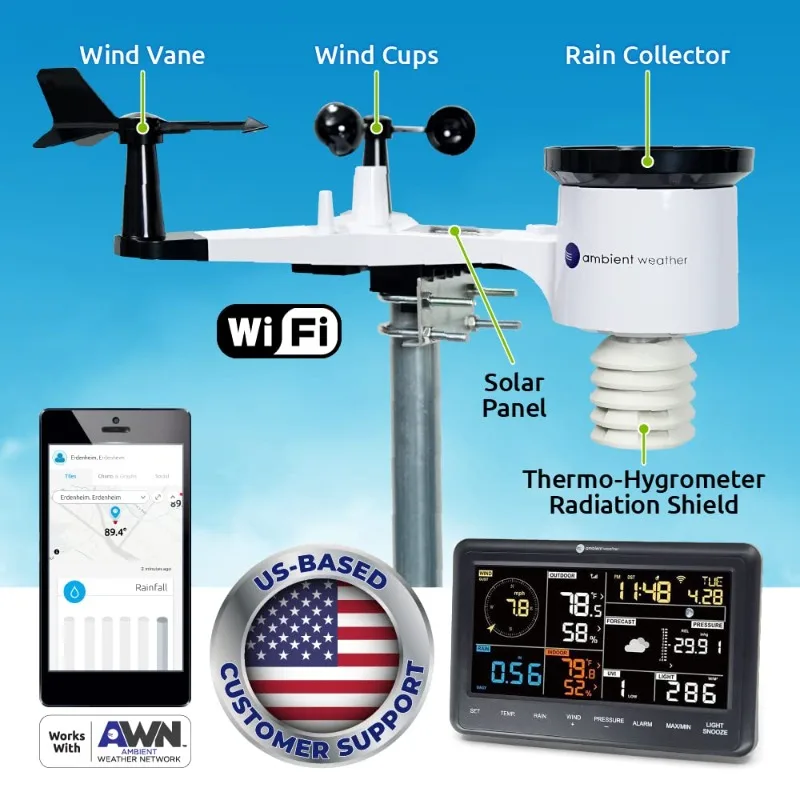 WS-2902 WiFi Smart Weather Station asesorios de desbrozadoras  armario exterior jardin