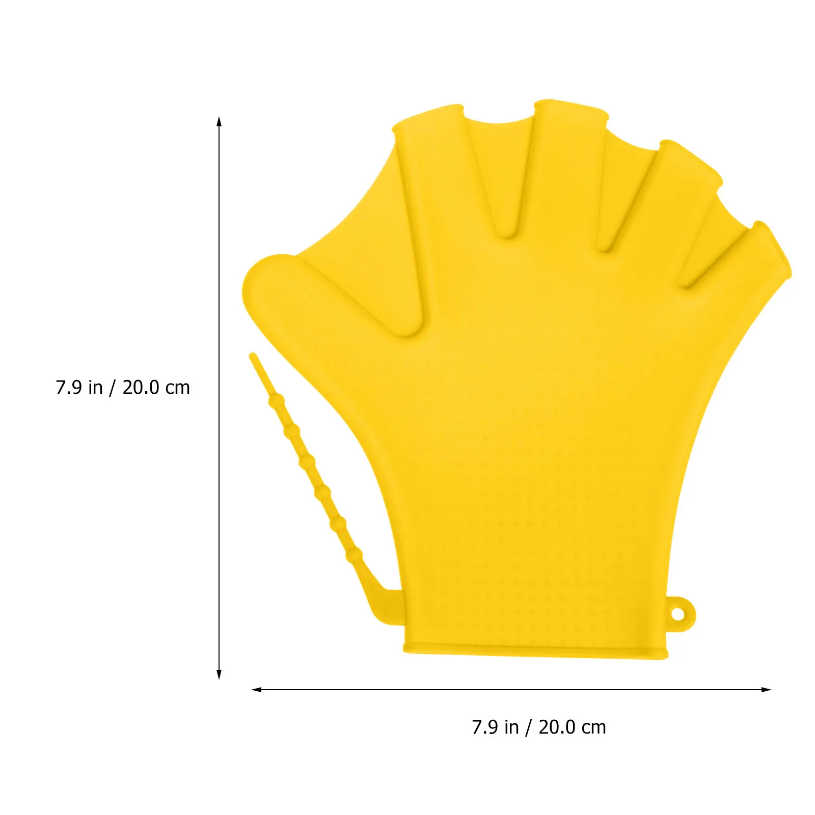 1Pair Unisex Adjustable Swim Gloves Made of Wear Resistant Silicone for Swimming Diving Water Fitness Classes Swim Paddles