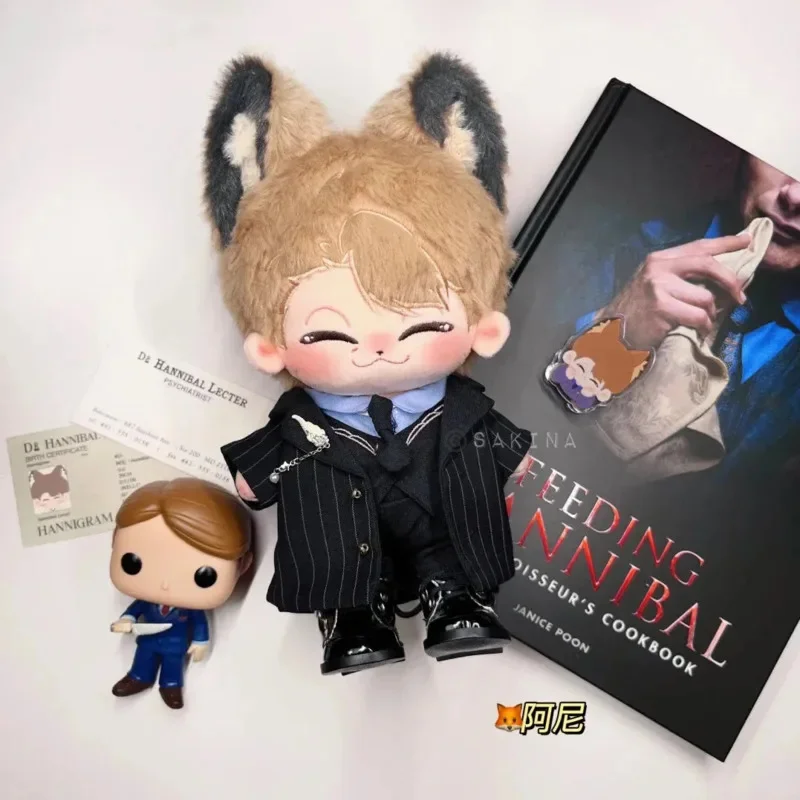 Hannibal Inspired 10cm Naked Cotton Doll Handsome Dress Up Plush Toy TV Show Peripheral Collectible Gift For Girls And Fans