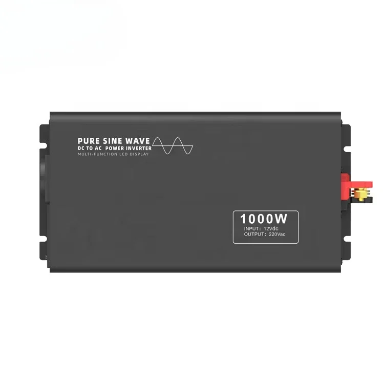 12V/24V/48V to 220V/230V/240V 50Hz/60Hz 1000w DC to AC Pure Sine Wave Power Inverter