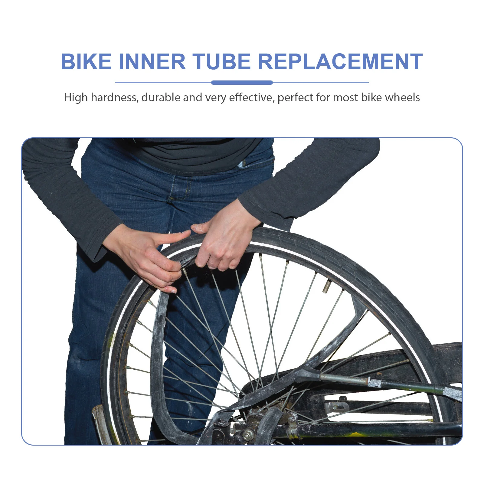 

2Pcs Bike Inner Tubes Tire Repair Accessories Lightweight Portable Bike Tube Tire Repair Accessories Tube