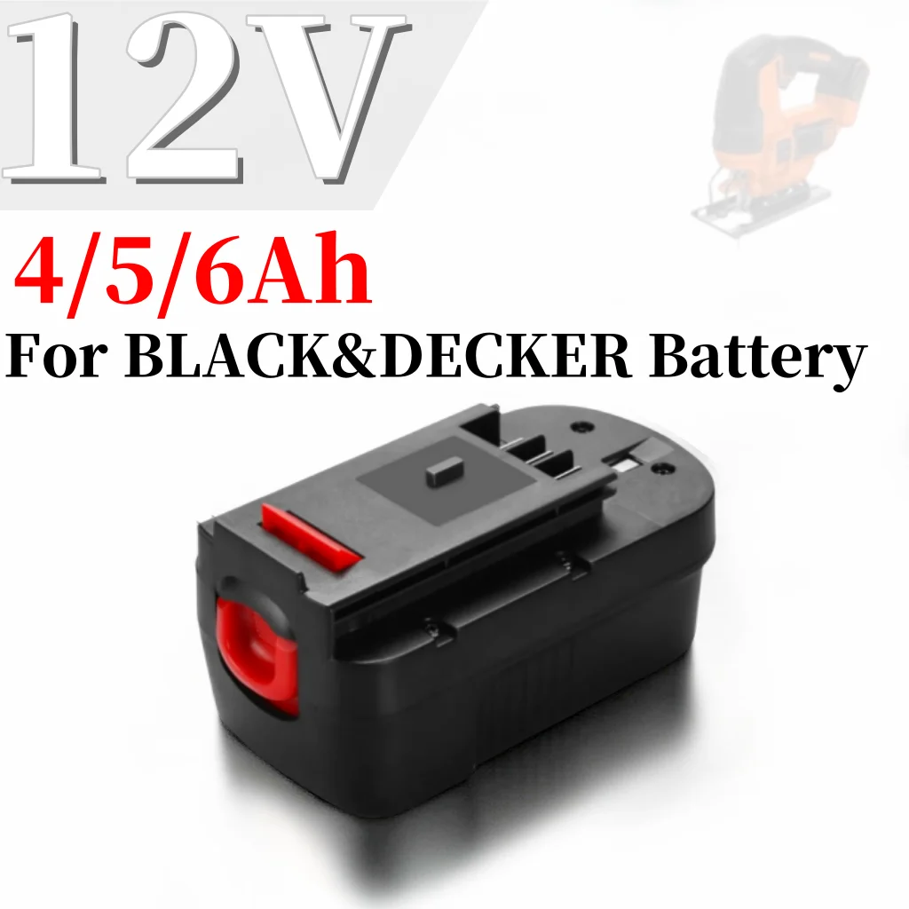 

12V 4000/5000/6000mah Rechargeable Tool Battery for Black&Decker A12 A12EX FSB12 FS120B A1712 HP12K HP12