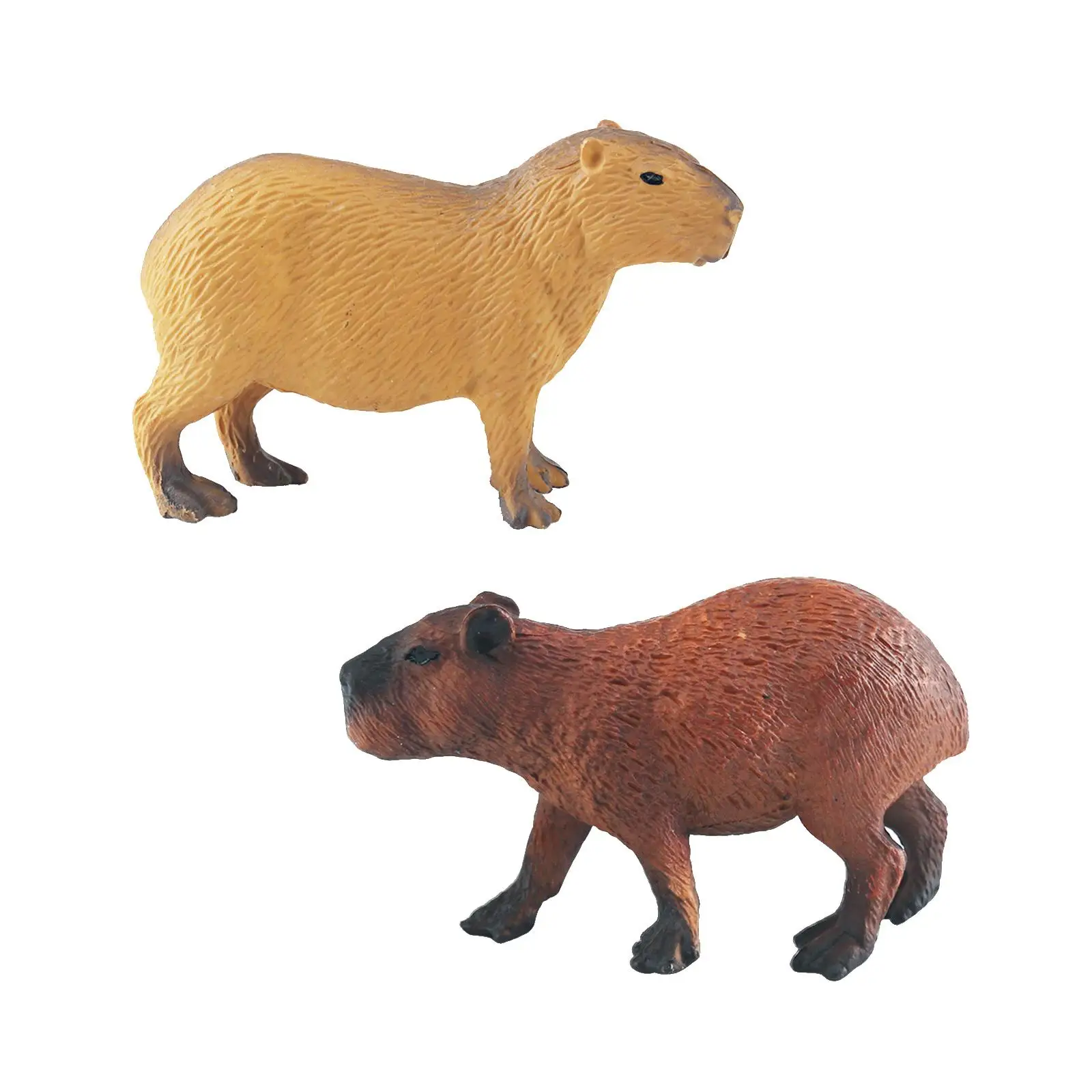 6xMini Capybaras الشكل الإبداعية كابيبارا تمثال للبنين بنات هدايا عيد ميلاد