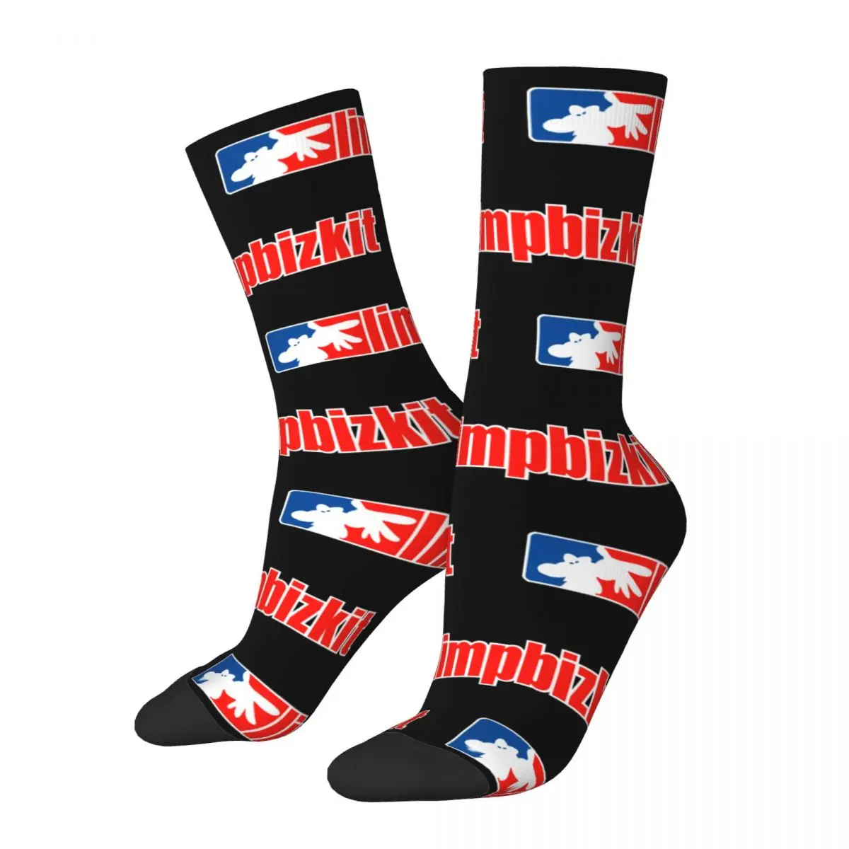 Casual Limp Bizkit Logo Skateboard Socks Band Polyester Long Socks for Women Men Breathable