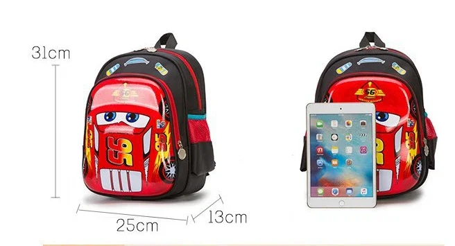 Disney boys cars Cartoon boys bag School children kindergarten backpack boy book bag 3-6 years old