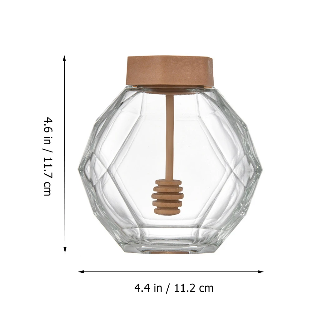 

2Pcs Glass Storage Containers Food Canisters Simple Design Moisture Proof Jars