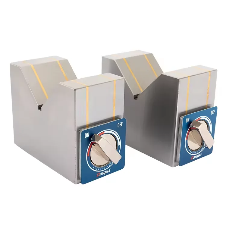 High Quality Steel And Copper Magnetic V-block Set In Pairs