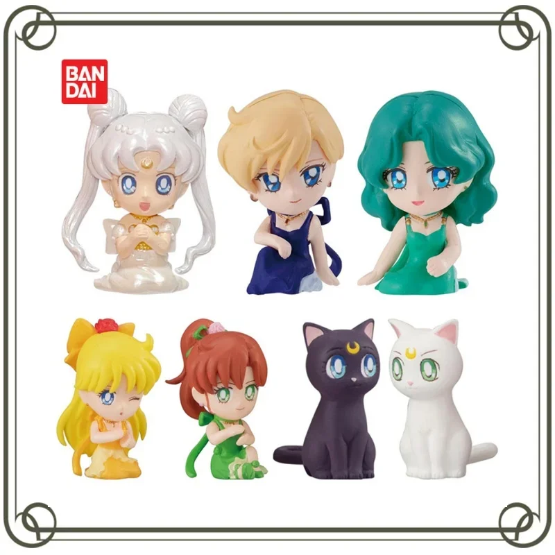 

Bandai Gashapon Sailor Moon Eternal Queen Metalia The Four Heavenly Kings Hugging Data Cable Action Figures Model Kids Toy