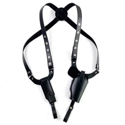 Tactical Shoulder Holster Underarm Concealed Gun Holsters with Single Magazine Pouch Handgun Carry Pouch For Hunting Shooting