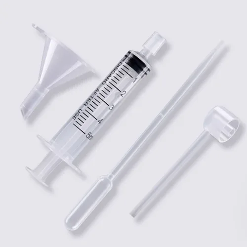 Imagen 2 del producto 4 unids/set de herramientas de recarga de Perfume, difusor de jeringa, embudo de paja, gotero, dispensación de pulverización, herramientas cosméticas, accesorios de plástico