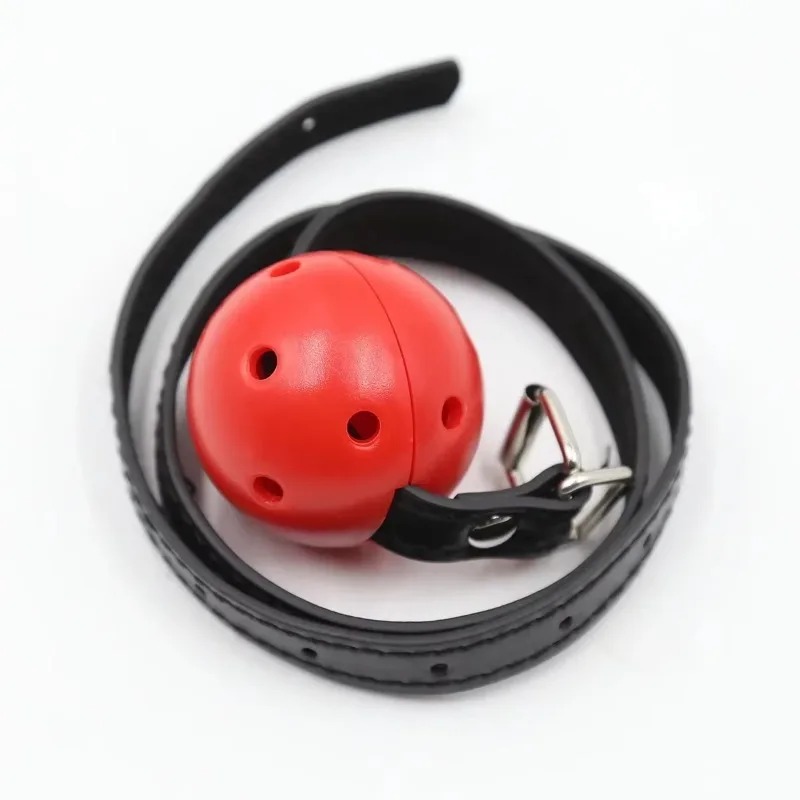 Cosplay Oral Fixation Ball Mouth Ball Gag Bondage Gear Open Mouth Gags SM Slave Flirting Sex Toys Fetish Adult Games Hollow Out