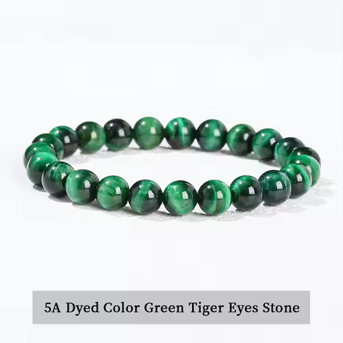 JD Natural Stone Beads Bracelet Amethyst Tiger Eye Crystal Quartz Agate Gem Beads Bangles Women Men Reiki Healling Jewelry Gift - Image 11