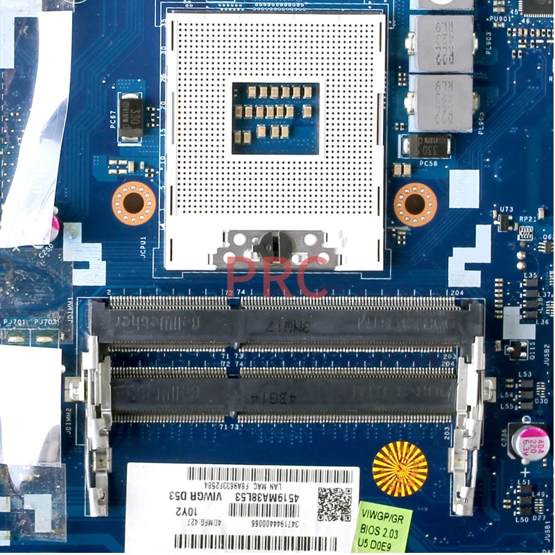 Imagem -03 - Placa-mãe do Portátil Lenovo G500 La-9631p Slj8e Hm76 216084100 1g 90002823 Notebook Mainboard