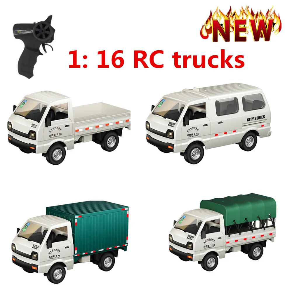 1:16 Remote-Controlled Truck Simulation Remote-Controlled Van Model Drift Racing Car Rechargeable Battery RTR Children's Toy Car