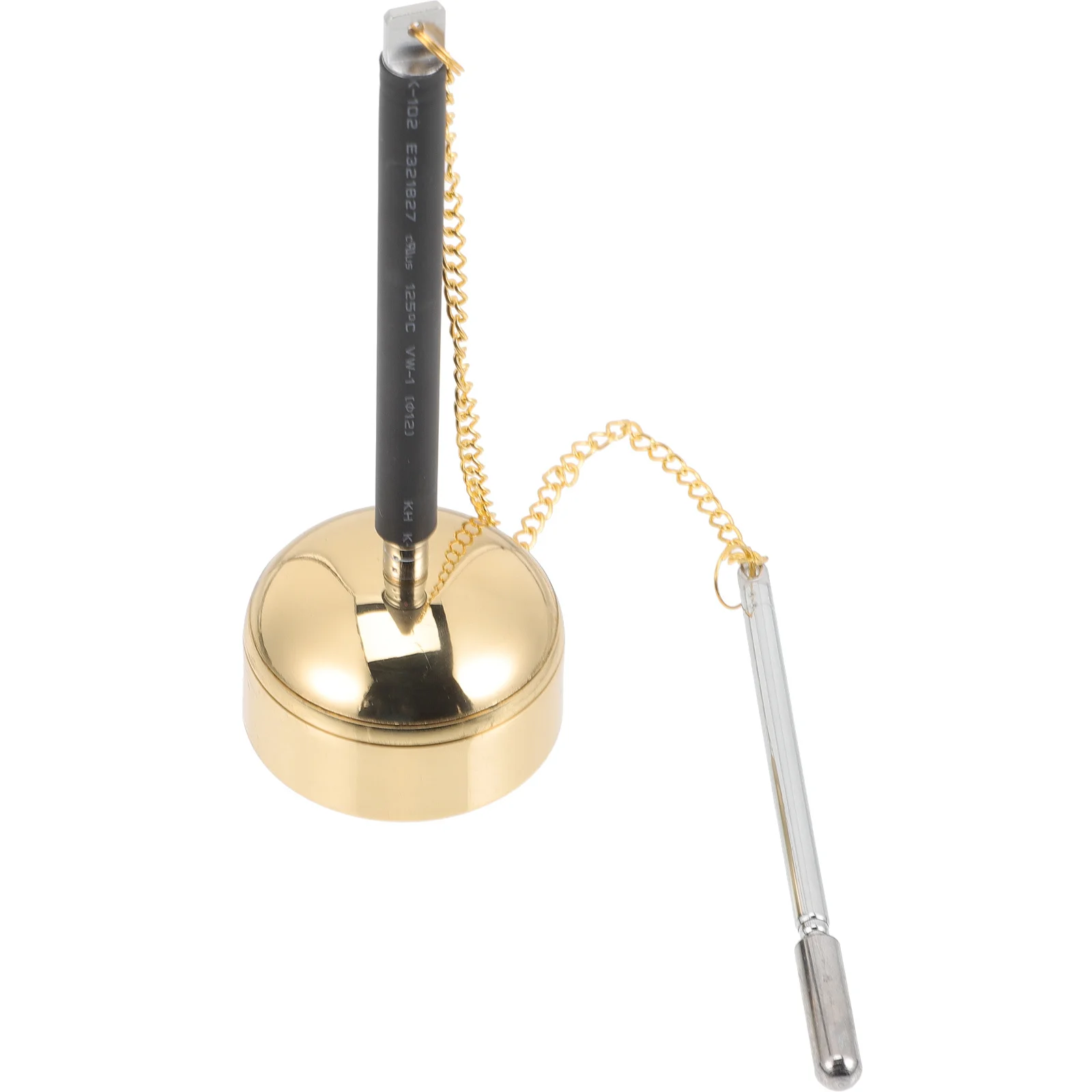 

Brass Yin Qing Portable Hand Musical Instrument Durable Meditation Sound Chime Practical Buddhist Supply Decorative Yin Qing