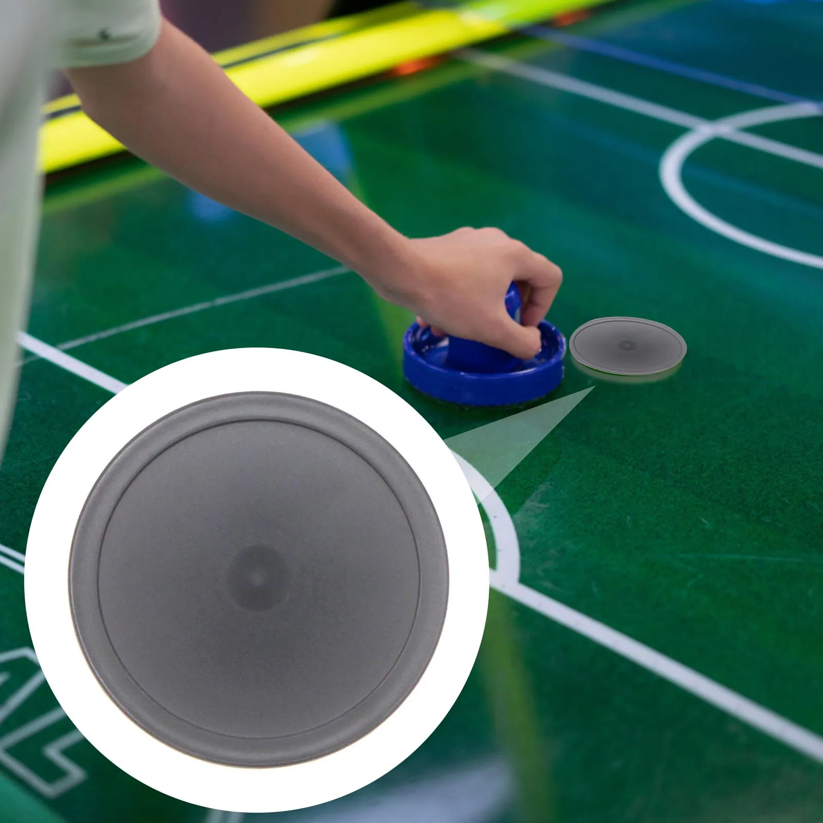 Air Hockey Tafel Pucks Klassieke Kleuren Ontwerp Desktop Plastic Apparatuur Geschikt Voor Spannende Games Tijd