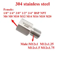 M12 Male to Female M8 10 12 14 16 20 1/8\