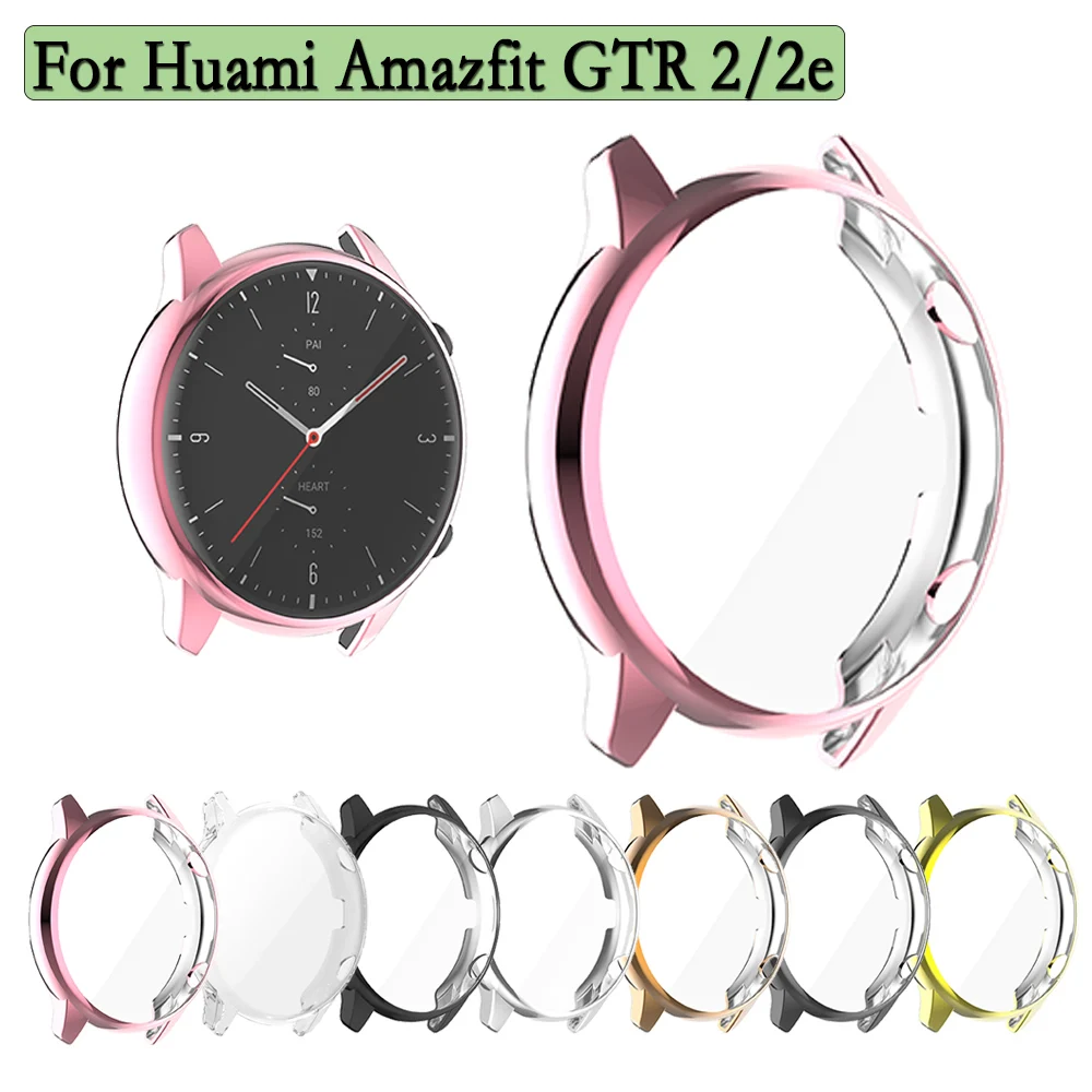 

TPU Protective Case For Huami Amazfit GTR 2/2e Flexible Watch Cover Smartwatch shell With Screen Protector