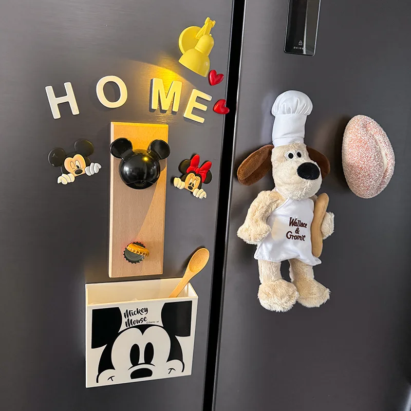 Creativity Disney Mickey Opener Fridge Magnets Cartoon Beer Bottle Opener Refrigerator Magnets Home Accessories Cute Decorations