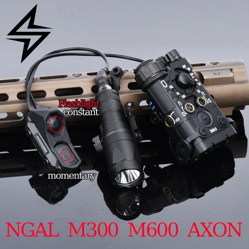 

Металлический лазерный прицел WADSN NGAL VIS с ИК-подсветкой, фонарик M300A M600C, светодиодный фонарь Axon с дистанционным выключателем, стробоскоп L3, индикатор NGAL