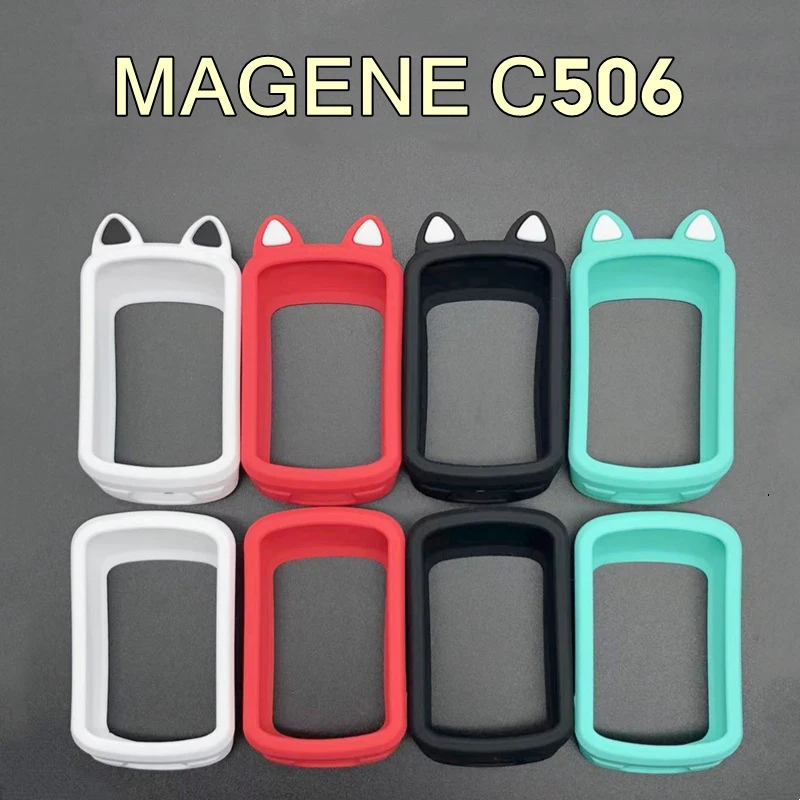 Quality Silicone Case and LCD Screen Protector for Magene C506 GPS Computer MAGENE 506 c506 Case Cover Film Bike Accessories