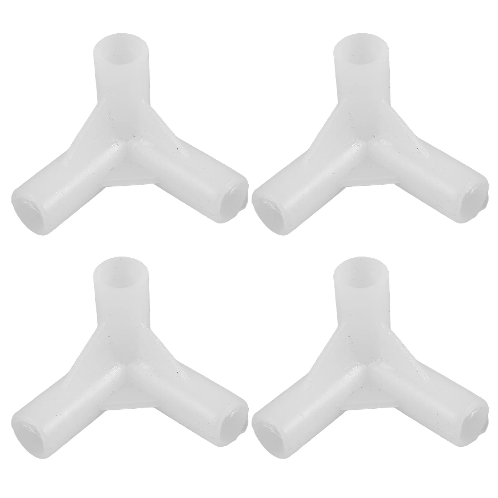 4 Pcs Mosquito Net Bracket Triangular Thickened Interface Connector Tent Pole Replacement Parts Easy Assembly Sturdy