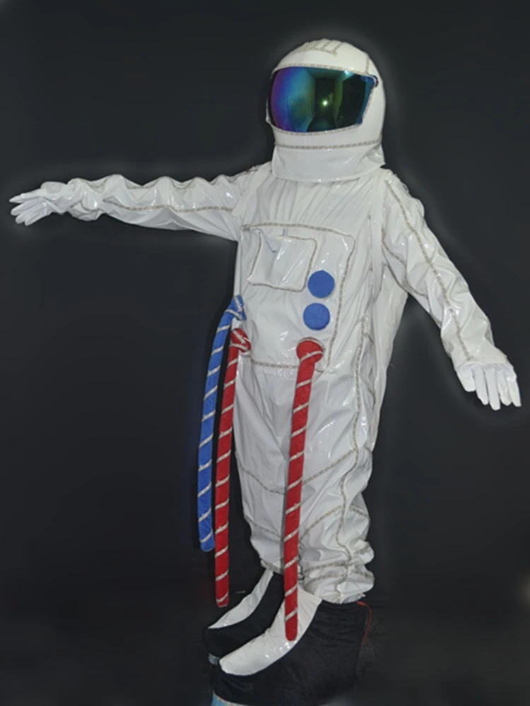 Costume de Mascotte Spatiale à LED, Tenue de Bar Soufflée d'Astronome