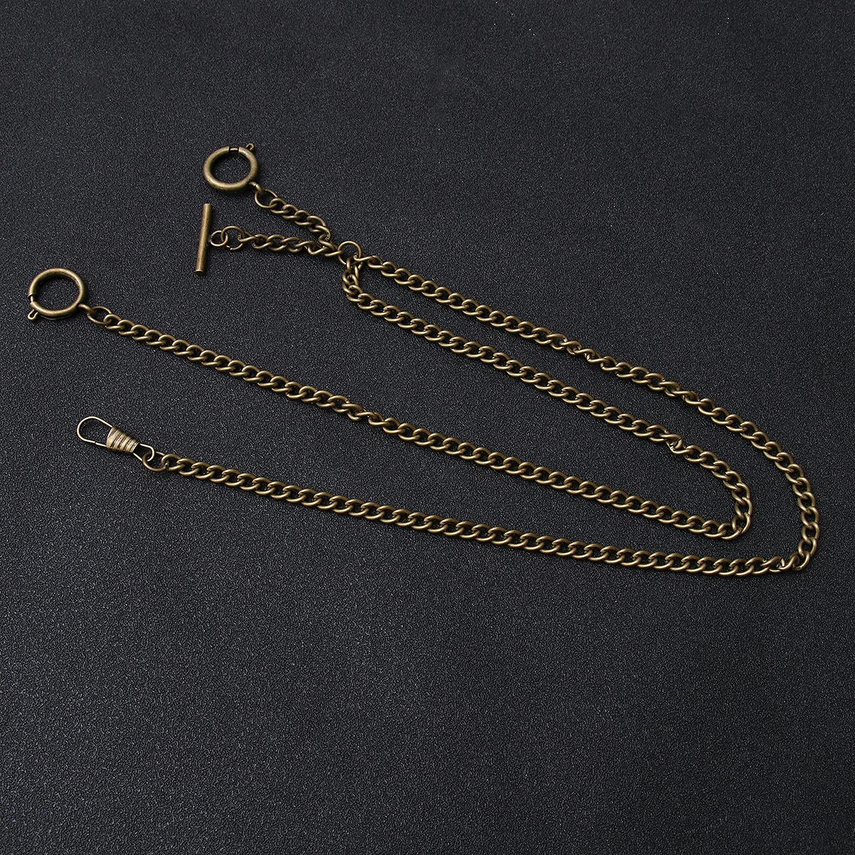 

Classic Metal Plated Pocket Watch Chain Shape Chain Watch Holder Decoration ( Length 44cm)