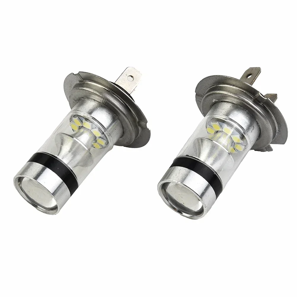 2PCS H7 LED Headlight Conversion Kit Bulbs High Low Beam 100W/6000K Super White Automotive Interior Accessories