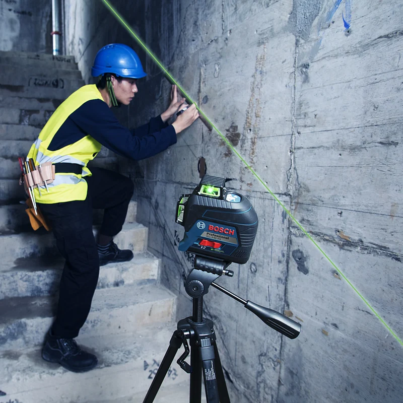 Bosch GLL 3-60 XG Laser Level 12 Lines Green 3D Level Self-Leveling 360 Horizontal & Vertical Cross 30m Powerful Measuring Tool