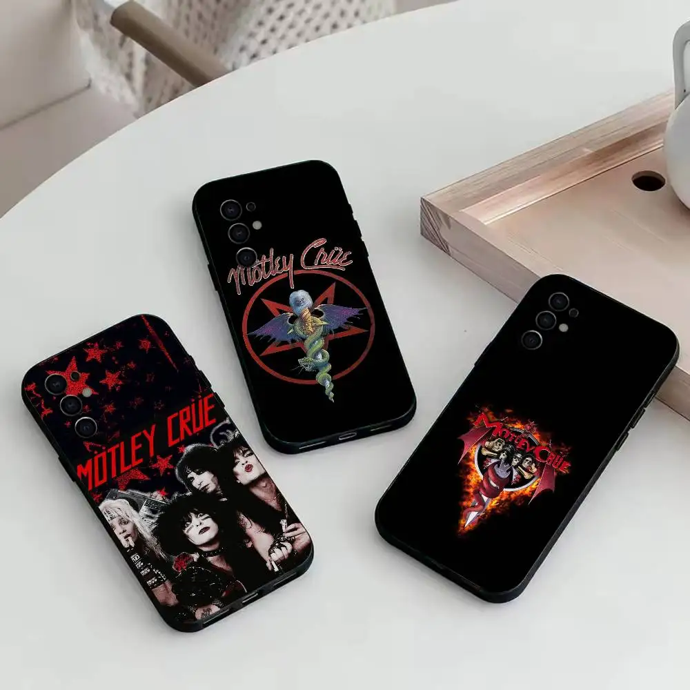 B-Motley Rock C-CrueS Phone Case For Samsung S25,S24,S21,S22,S23,S30,Ultra,S20,Plus,Fe,Soft Silicone Black Cover