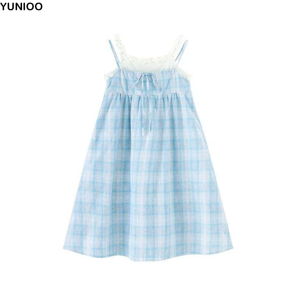 

Модное свободное платье-сетка для девочек, летнее пляжное платье для подростков, детское платье на бретельках для вечеринок и отпуска