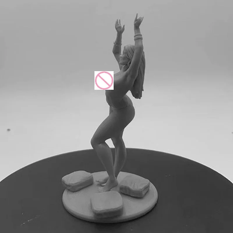 Anime Resin Figure Belly Dancer 1/24 Scale Full Height 98mm NSW Resin Model Kit Miniature DIY Toy Unassembled Unpainted Statue