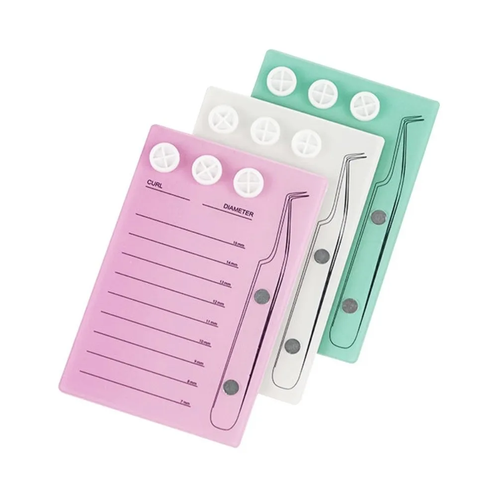 Magnetic Eyelash Holder Scale Plate Reusable False Eyelash Display Board Professional Multi-functional Eyelash Organizer