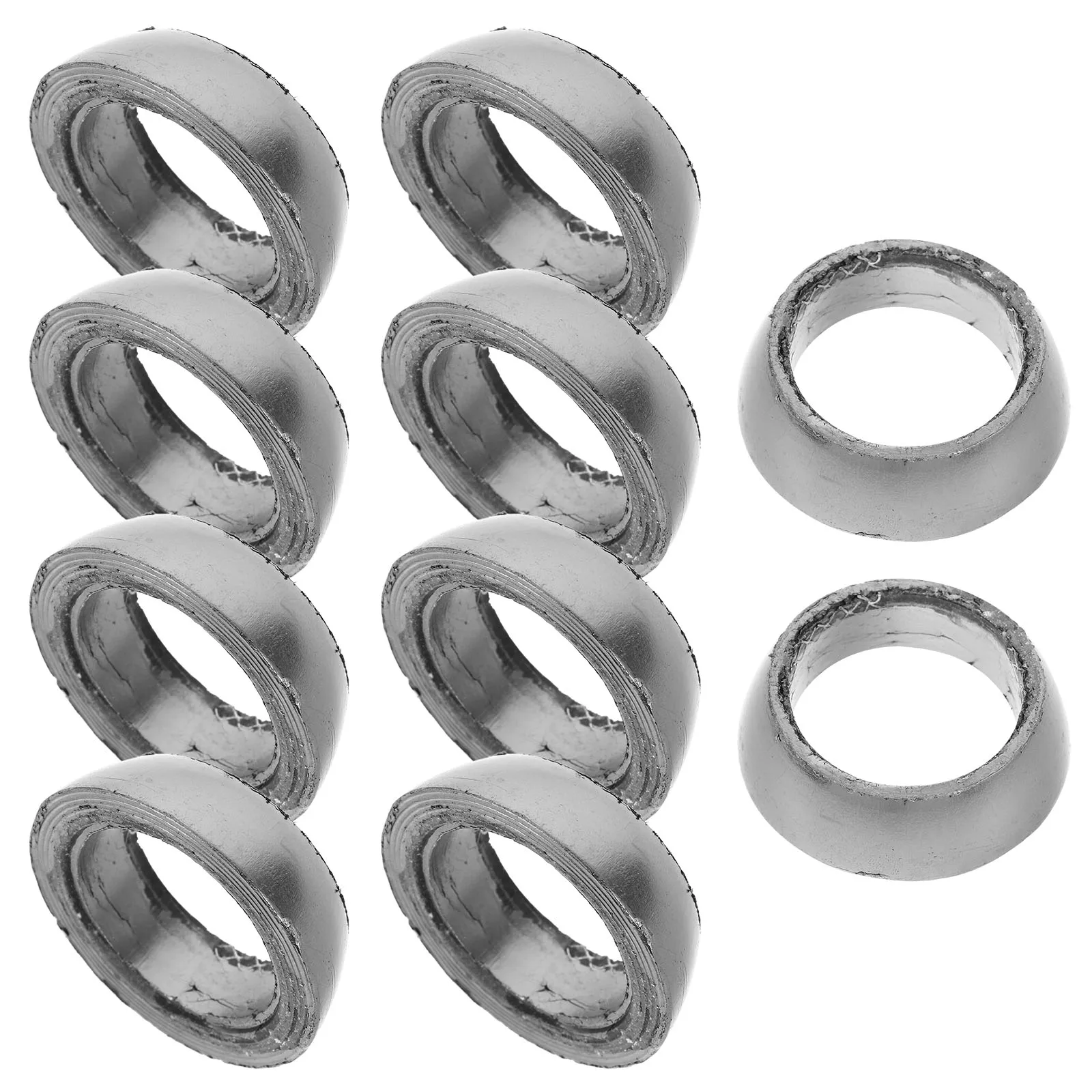 

10 Pcs Exhaust Gasket for Bike Scooter Tricycle Durable Precision Fit Noise Reduction Leak Prevention Easy Installation Valve