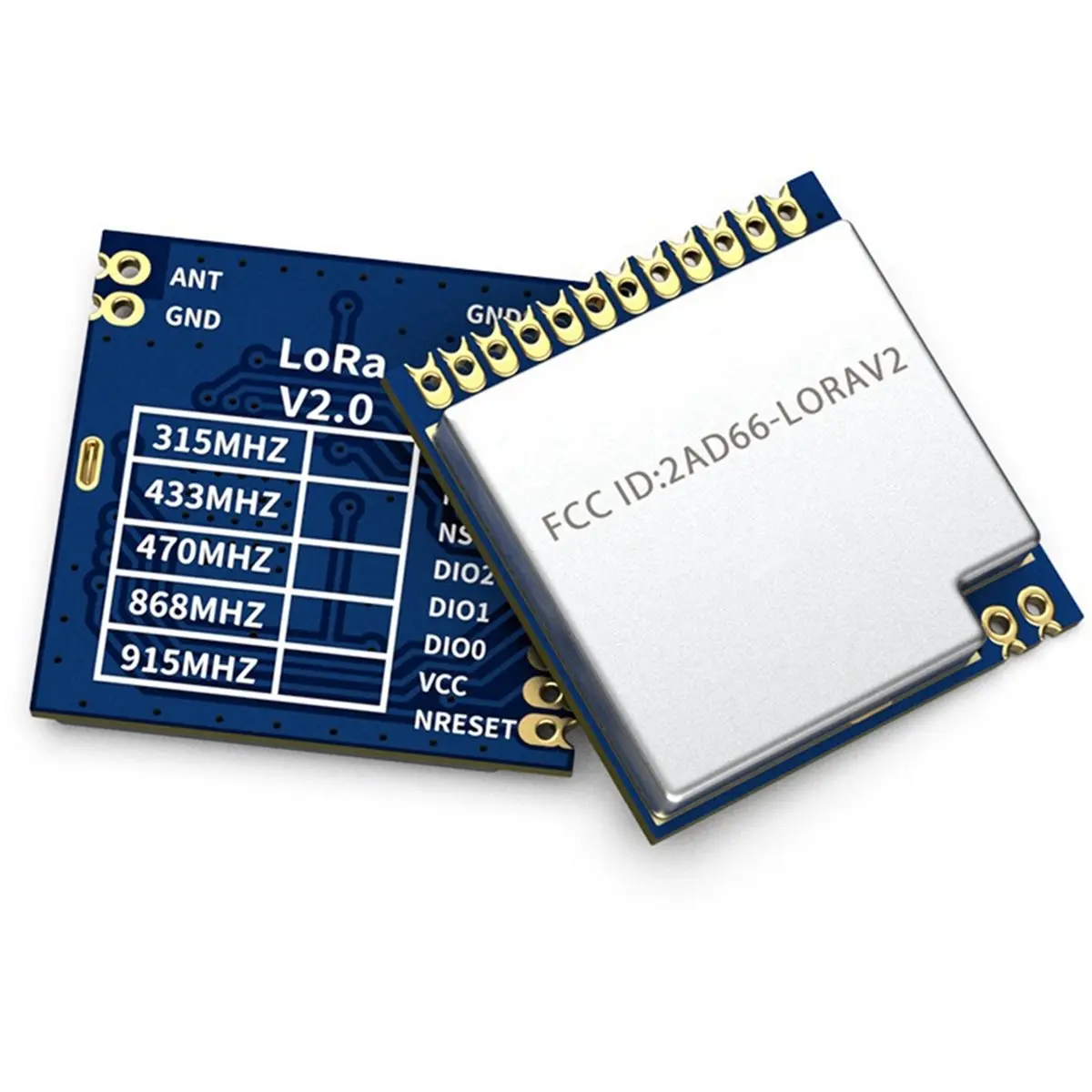 2PCS LORA1276 100mW SX1276 Module 4KM High Sensitivity Front End LoRa Module SPI Interface 4KM Range 868MHz