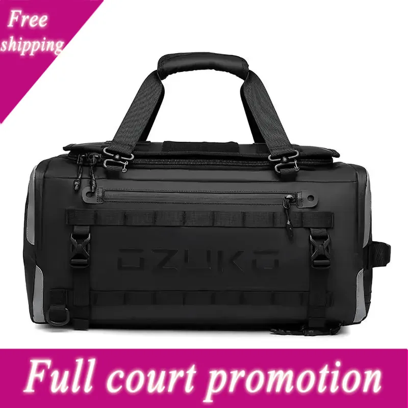 

ozuko Airplane travel backpacMen's Sports Fitness Dry and Wet Separation Travel Bag Short Business Trip Weekend Camping Backpack