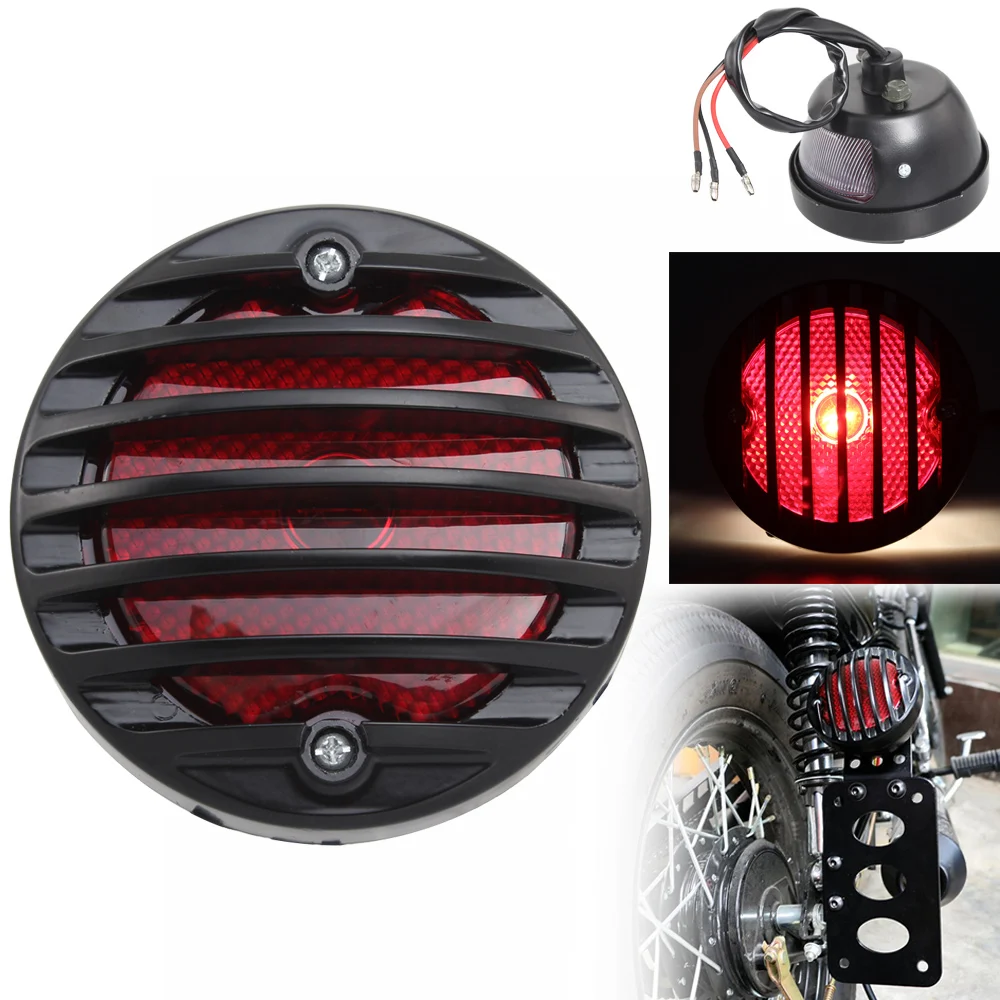 Motorrad Seiten montage Rücklicht rot Bremslicht Nummern schild Lichter für Harley Sportster 883 Chopper Bobber Rücklicht