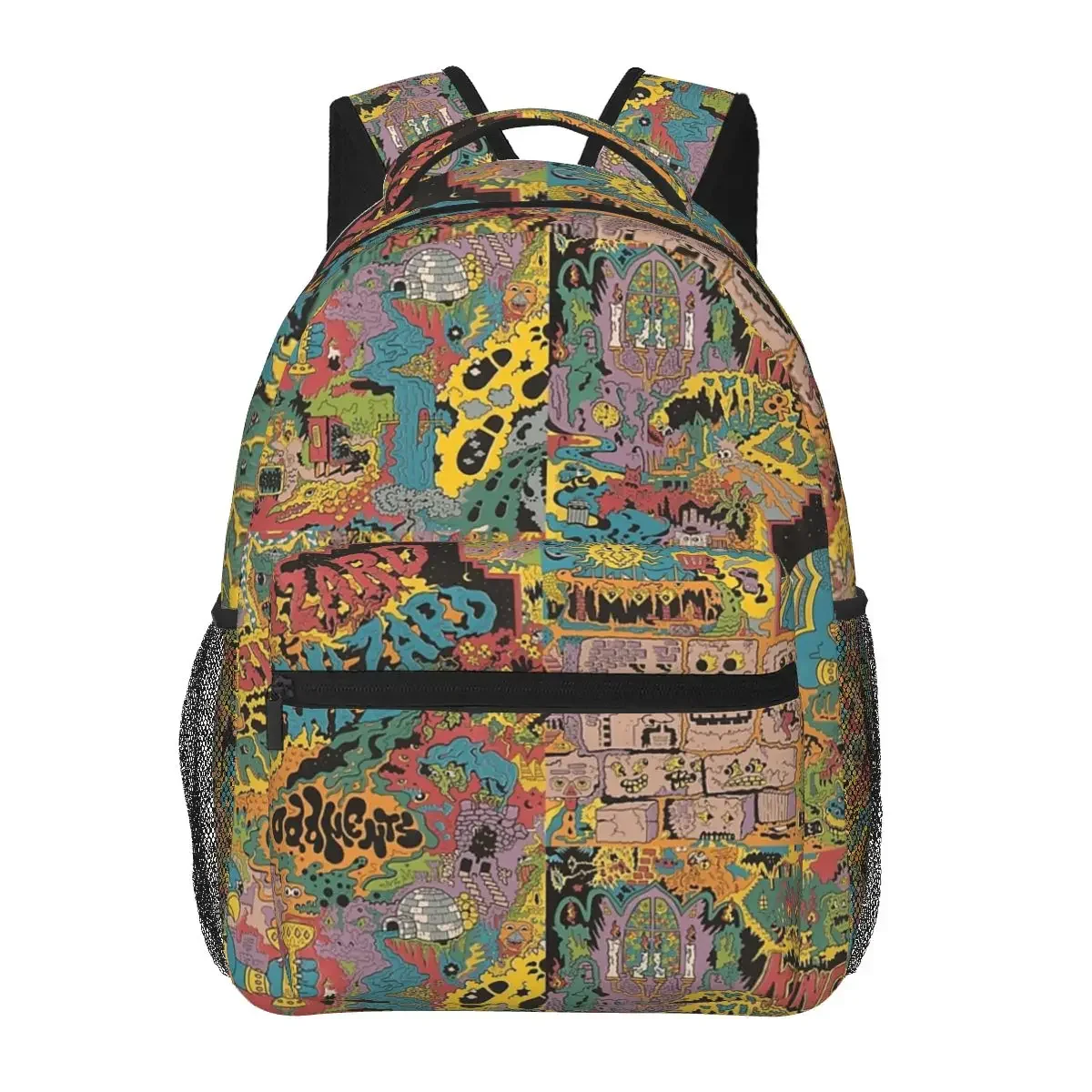 King Gizzard And The Lizard Wizard - Oddments Backpacks Boys Girls Bookbag Children School Bags Cartoon Rucksack Shoulder Bag