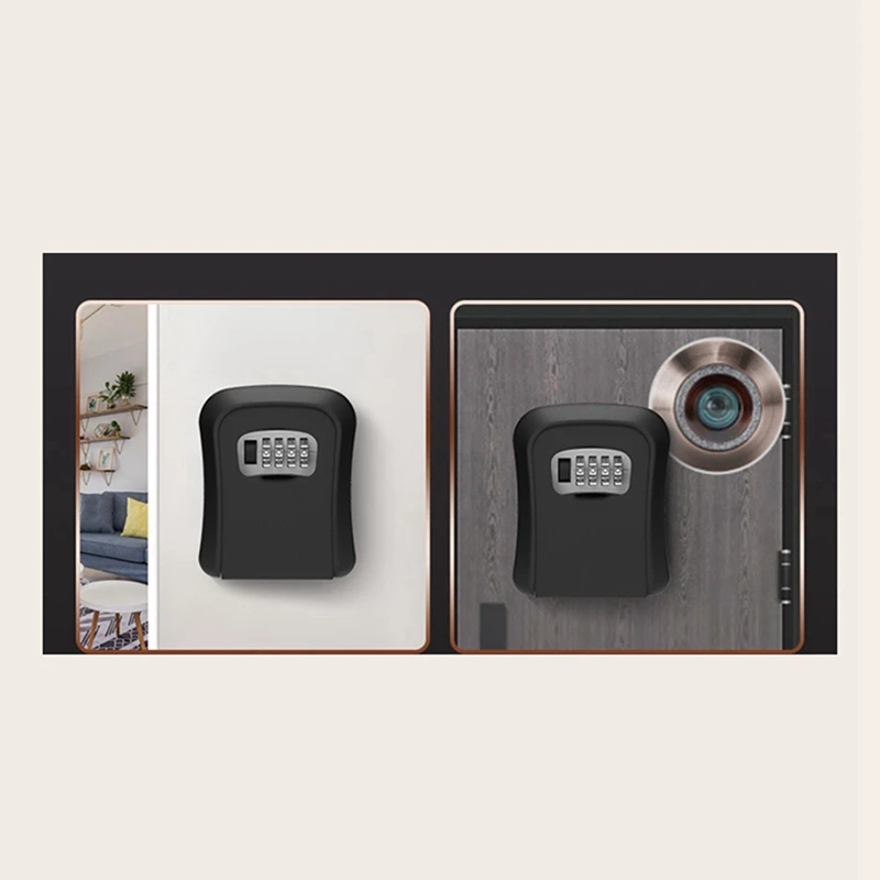 1PCS 4 Digit Combination Password Security Code Lock No Key Home Key Safe Box (A)