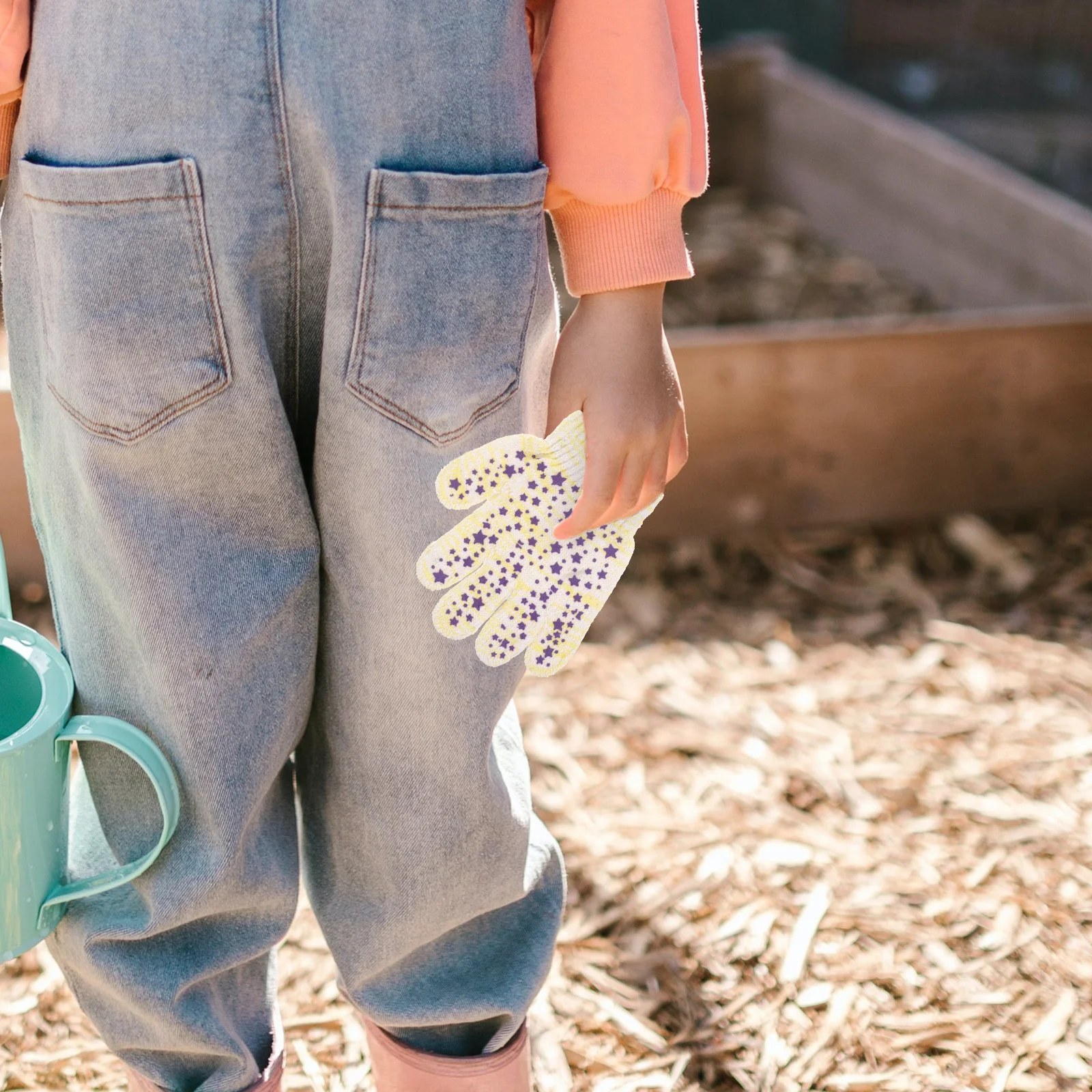 زوج واحد من قفازات البستنة للأطفال، قفازات عمل للأطفال الصغار، متعددة الأغراض، واقية وآمنة، ملمس ناعم، أداء ممتاز في الهواء الطلق #2