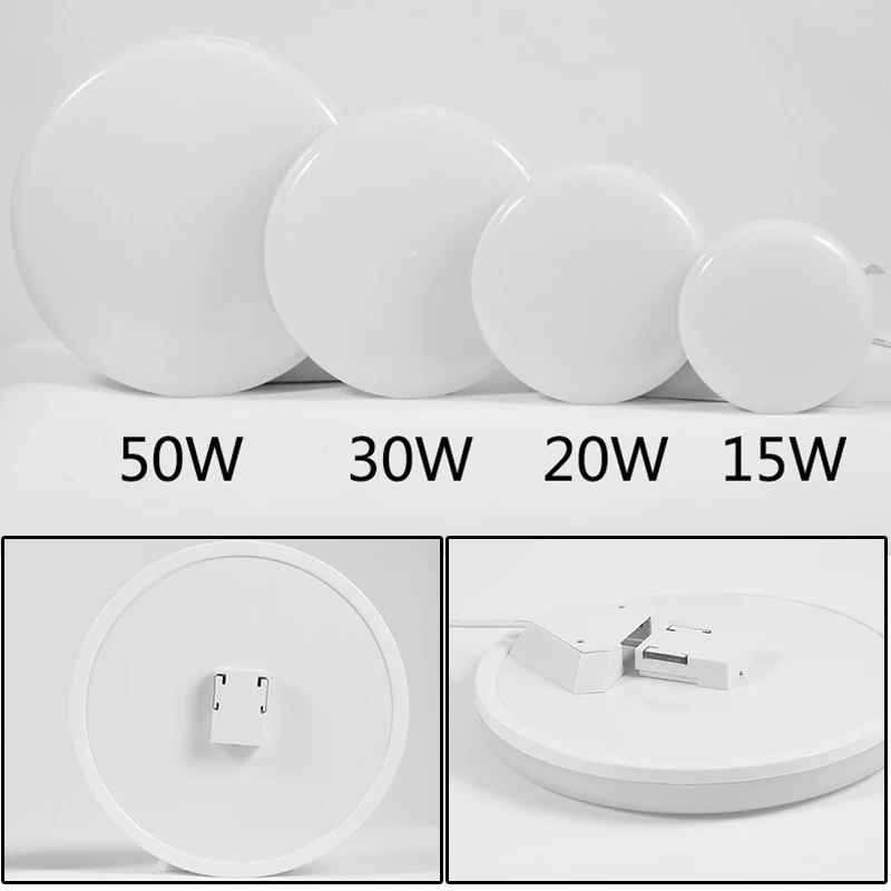 거실용 모던 천장 조명, 표면 장착 LED 천장 조명, 220V, 15 W, 20 W, 30 W, 50W