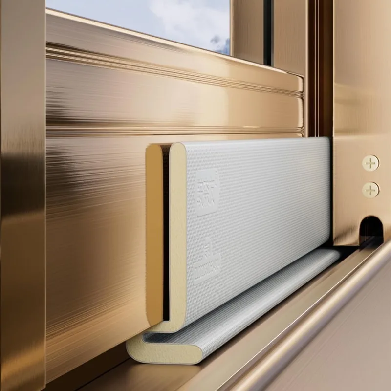 مجموعة أدوات تجريد السير الوقائي ذاتية اللصق للنافذة، مقاومة للرياح والغبار لشرائط عزل المنزل من الفينيل #1