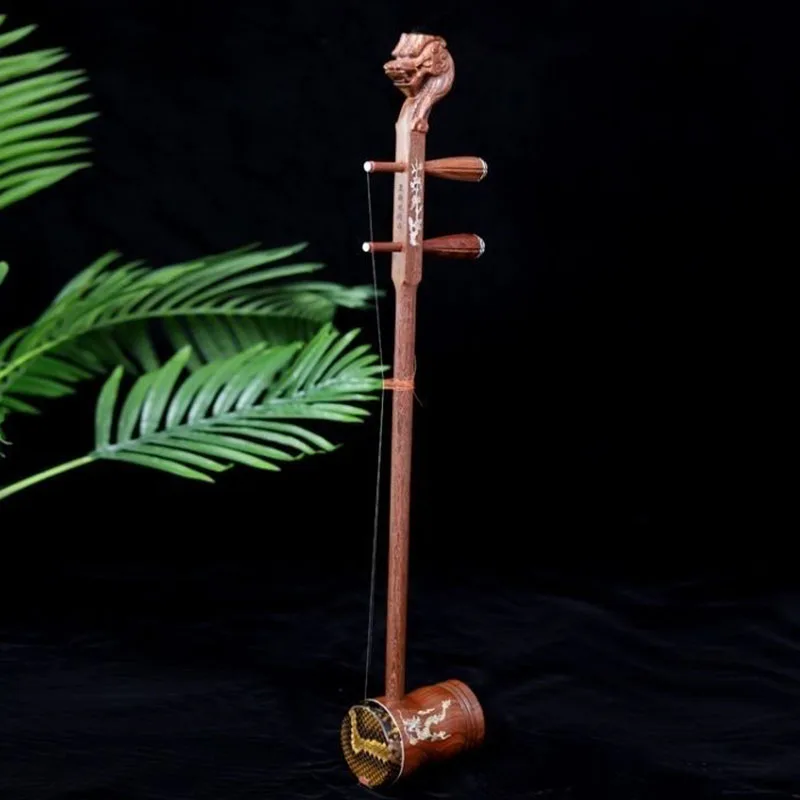 Handmade Wooden Gaohu Professional Playing Treble Erhu Guangdong Huangmei Opera Gao Hu Chinese Traditional Musical Instruments