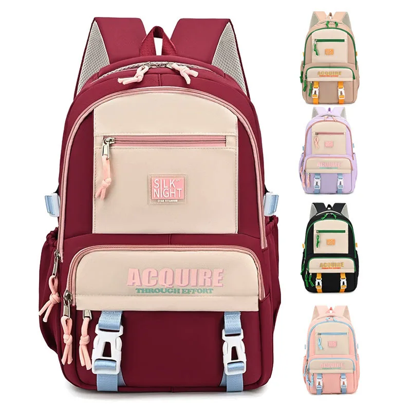 

Школьный рюкзак для школьников младших классов средней школы, рюкзак большой емкости, утолщенные двойные сумки на плечо для школьников, 2026