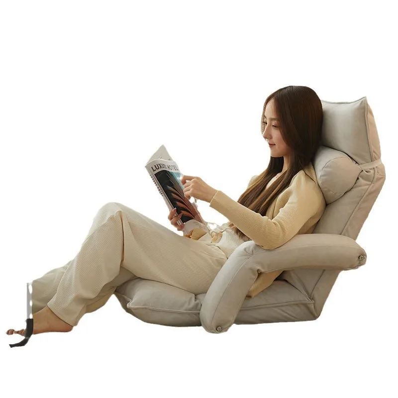 Lazy sofa reclining adjustable bed backrest chair tatami bay window dormitory single sofa