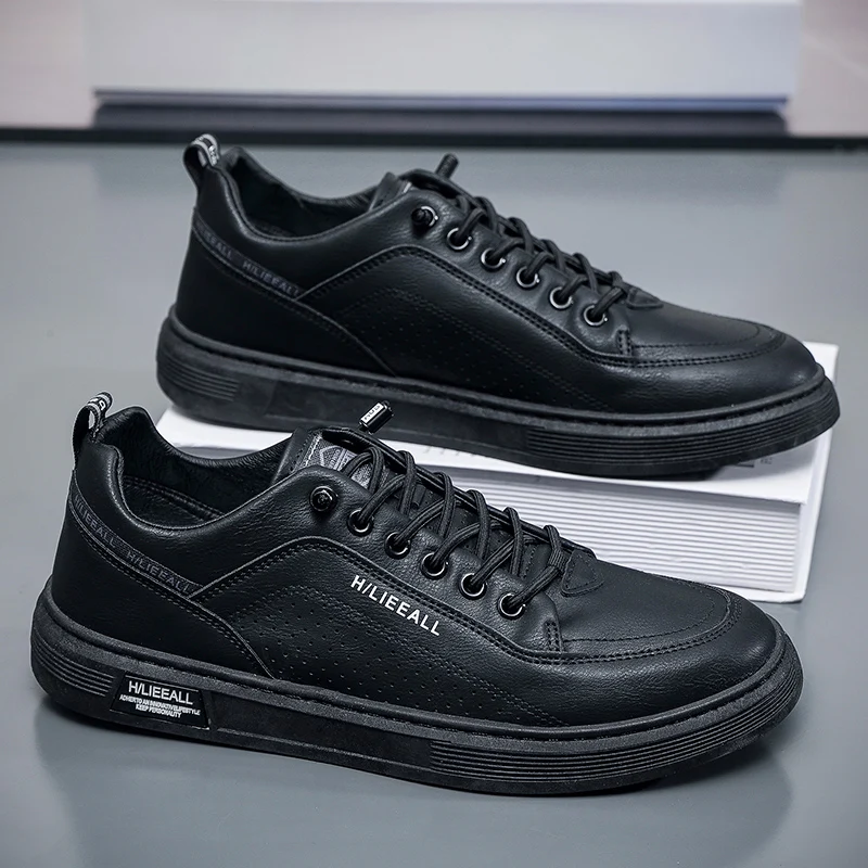 Men's 2025 New Autumn White Sneakers & Chunky High-Top Casual Shoes – Lightweight, Height-Increasing & Comfortable